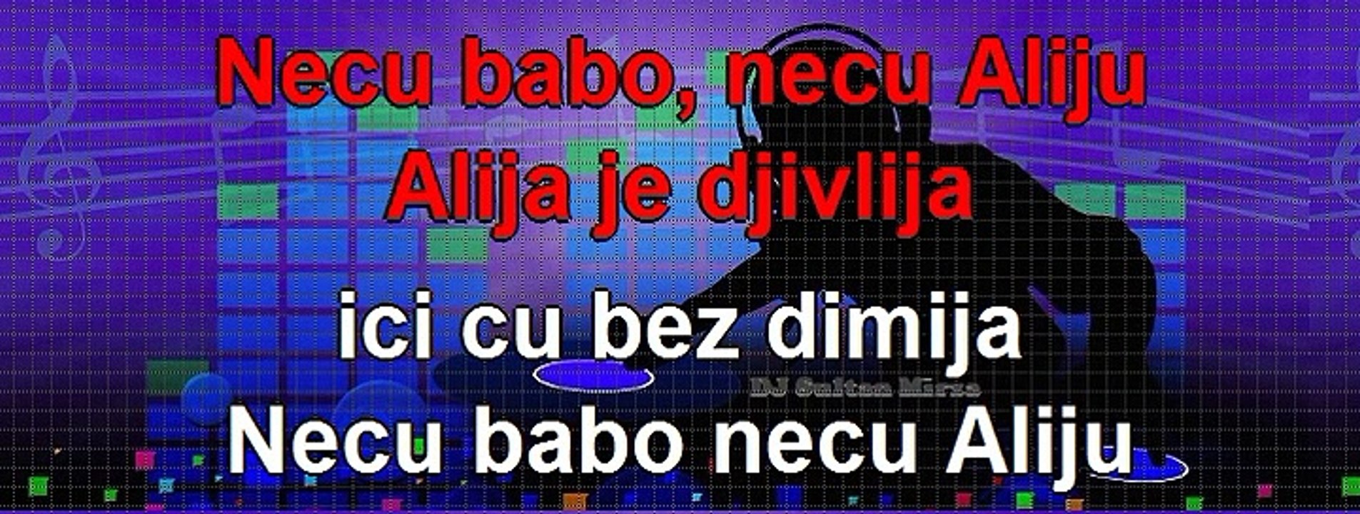 Kćeri moja Aliji dal da te dam - Nenad Jovanović (uživo karaoke)
