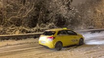 Kar etkili oluyor - Üsküdar-Maltepe-Şile otoyolu-Haramidere