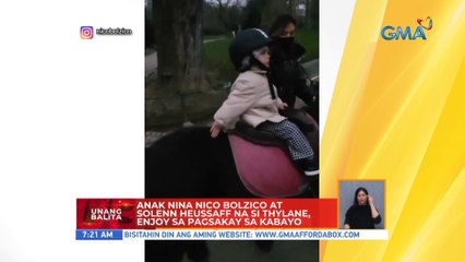 Thylane Bolzico, enjoy sa pagsakay sa kabayo | UB