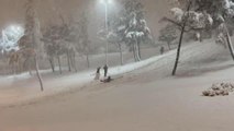 İstanbul'da kar etkili oluyor - Anadolu Yakası ve Bağcılar Esenler