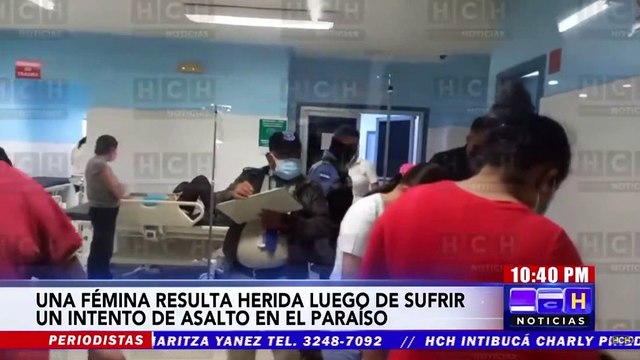 Fémina resulta herido tras intento de asalto en El Paraíso