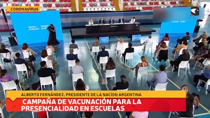 Campaña de vacunación para la presencialidad en escuelas