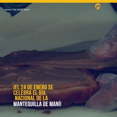 ¡El 24 de enero se celebra el Día Nacional de la Mantequilla de Maní!