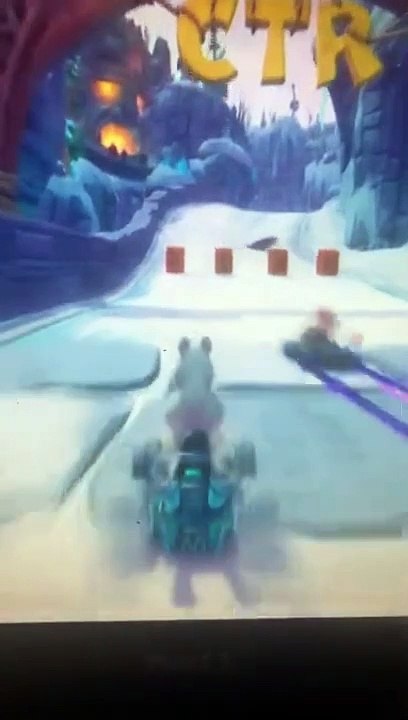 Polar’s Classic CTR Aqua Colored Kart Gameplay - Crash Team Racing Nitro-Fueled (Shorts Camera)