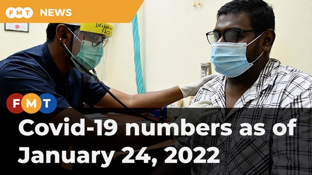 Covid-19 numbers as of January 24, 2022