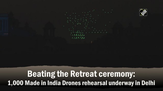 Republic Day 2022: 1,000 Made in India Drones rehearse for Beating the Retreat ceremony