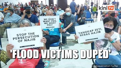 Скачать видео: NGOs responds to allegations of flood victims being duped to pro-Najib event