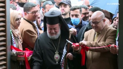 فيديو | افتتاح موقع كنيسة بيزنطية تعود للقرن الخامس الميلادي في غزة