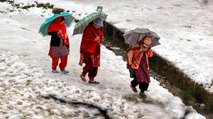 Hilly areas receive heavy snowfall, normal life affected