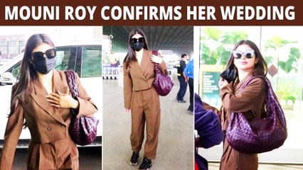 Mouni Roy Heads To Goa For Her Wedding, Interacts With Paparazzi