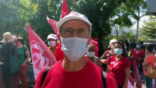 St-Denis : Des agents en grève illimitée devant l'EHPAD St-Françoise d'Assise