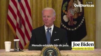 "Biden llama "estúpido, hijo de puta' a un periodista de Fox News"