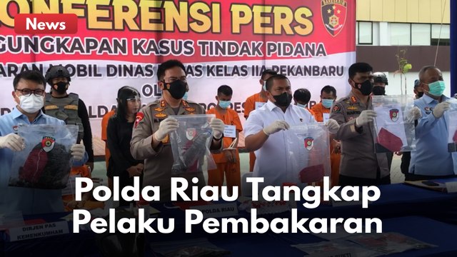 PELAKU BOM MOLOTOV MOBIL DINAS LAPAS PEKANBARU DITANGKAP POLDA RIAU !!