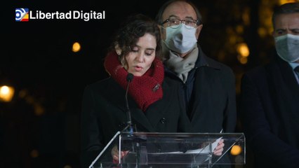 Ayuso denuncia la "infamia" del Gobierno por sus relaciones con "los herederos de ETA"