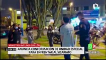Ministro del Interior anunció creación de Unidad Especial de la PNP para enfrentar al sicariato