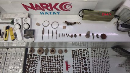 Eve yapılan baskında uyuşturucu ve sikkeler ele geçirildi