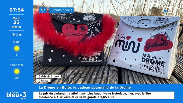 A Montélimar, Ma Drôme en Boite, boites élégantes, recyclées, recyclables, garnies de délicieuses spécialités