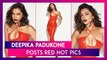 Deepika Padukone Posts Red Hot Pics As Actor Marks Release Of Gehraiyaan Trailer & Song Doobey
