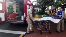Adolescente fica ferido após colisão traseira no Bairro Periolo