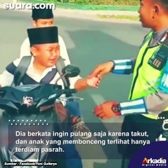 4 Tingkah Kocak Para Bocil Kena Tilang Polisi