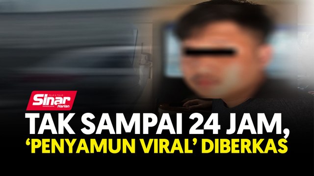 Tak sampai 24 jam, 'penyamun viral' diberkas