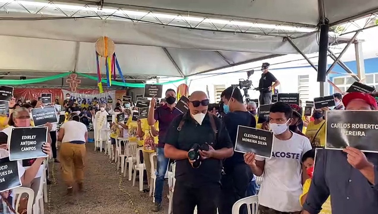 Missa em homenagem às vítimas da tragédia de Brumadinho