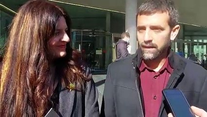 Declaracions de Jordi Borràs arran de la condemna contra el policia que el va agradir