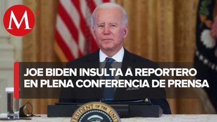 "Estúpido hijo de...": Biden insulta a periodista de Fox News en conferencia