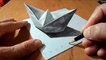Drawing a 3D Paper Ship- Optical Illusion by Vamos