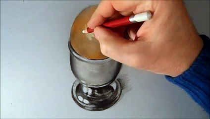 Drawing an Egg Cup- Time Lapse
