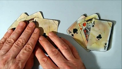 Realism Challenge 6 Drawing Old Playing Cards- Time Lapse