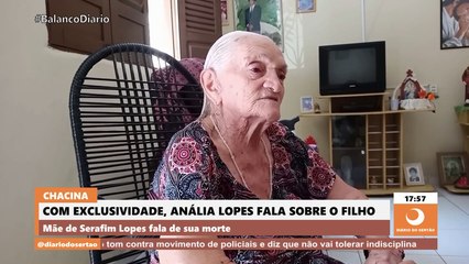 Mãe fala sobre filho que morreu em chacina há 19 anos atrás