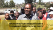 Speaker Muturi urges Mt. Kenya to embrace one political party