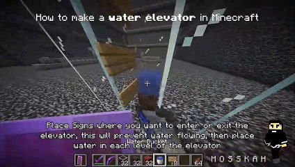 How to make a water elevator in Minecraft