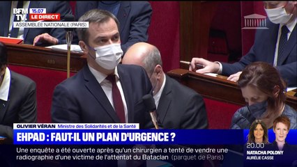 Maltraitance en Ehpad: Olivier Véran "verra s'il y a lieu de diligenter une enquête de l'inspection générale" contre le groupe Orpea