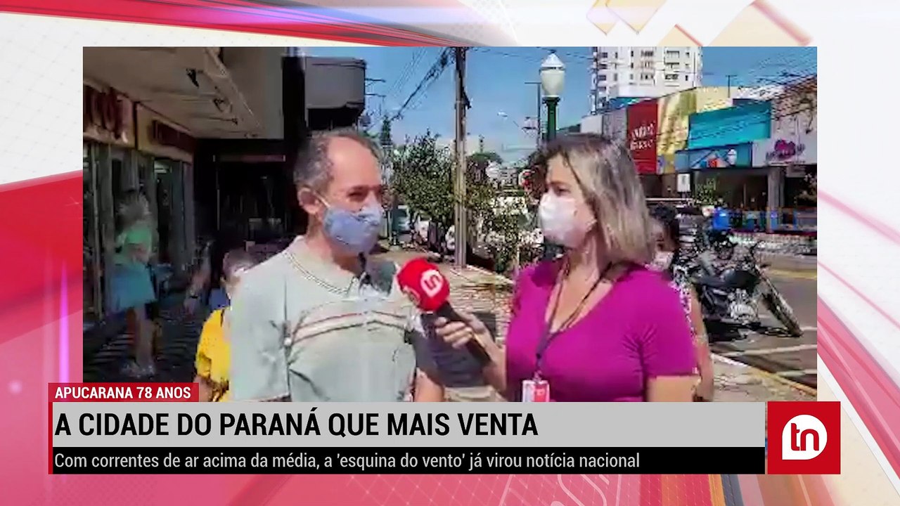 Apucarana 78 anos: a cidade do Paraná que mais venta