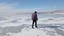 Son dakika haberleri | Nilüferleriyle ünlü Işıklı Gölü, kısmen buz tuttu