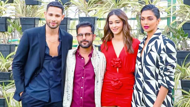 Deepika Padukone, Siddhant Chaturvedi, Ananya Panday Step Out To Promote Gehraiyaan