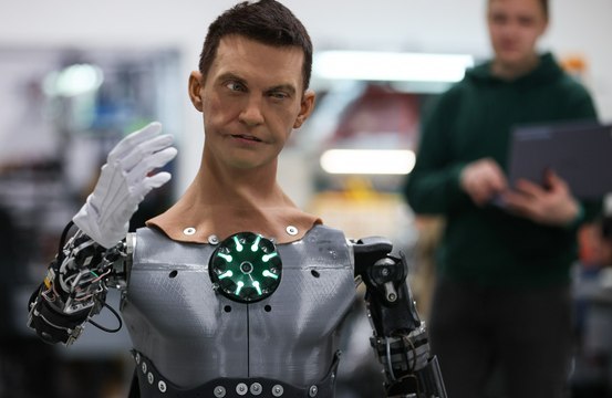 Silicone skin created for next-generation humanoid robots