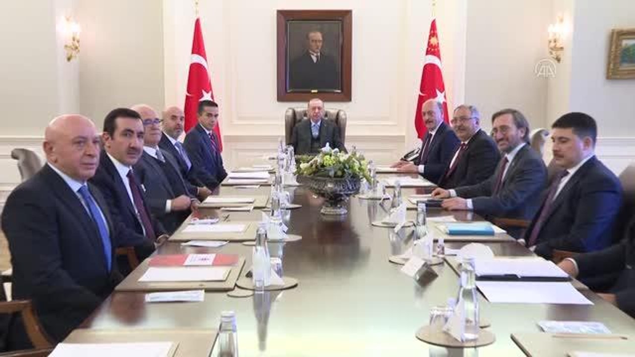 Cumhurbaşkanı Erdoğan, TİSK Başkanı Akkol ve yönetim kurulu üyelerini kabul etti