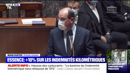 Prix du carburant: Jean Castex annonce que "le barème de l'indemnité kilométrique sera réhaussé de 10%"