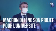 Emmanuel Macron assure qu'il ne veut pas augmenter les droits d'inscription à l'université
