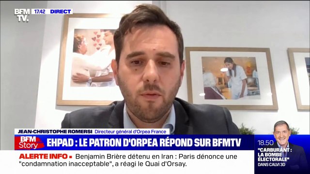 Cela ne correspond pas à nos valeurs : le directeur général d'Orpea répond aux accusations de maltraitance dans des Ehpad de son groupe