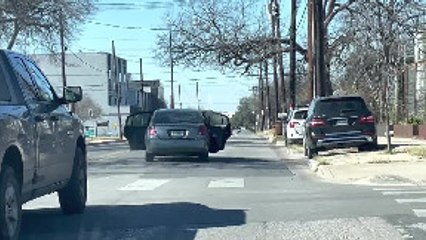 Driver Leaves Car Doors Wide Open