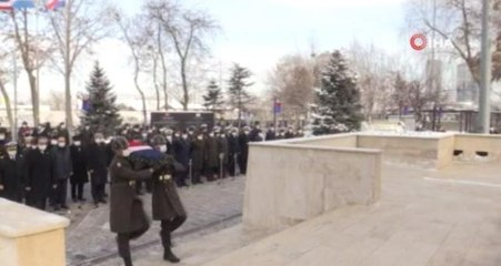 MSB: "1'inci Türk Tugayı için Kore'de Savaşan Türkler Anıtı'nda anma töreni düzenlendi"