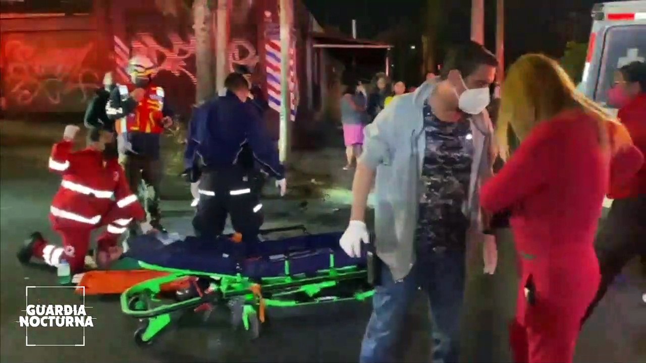 Tres lesionados dejó un fuerte percance vial qu...