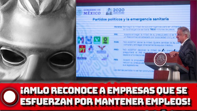 Presidente reconoce a empresas que se esfuerzan por mantener empleos