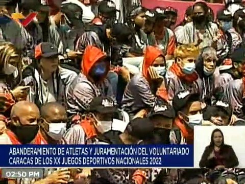 Abanderaron a atletas de Caracas que participarán en XX Juegos Deportivos Nacionales 2022