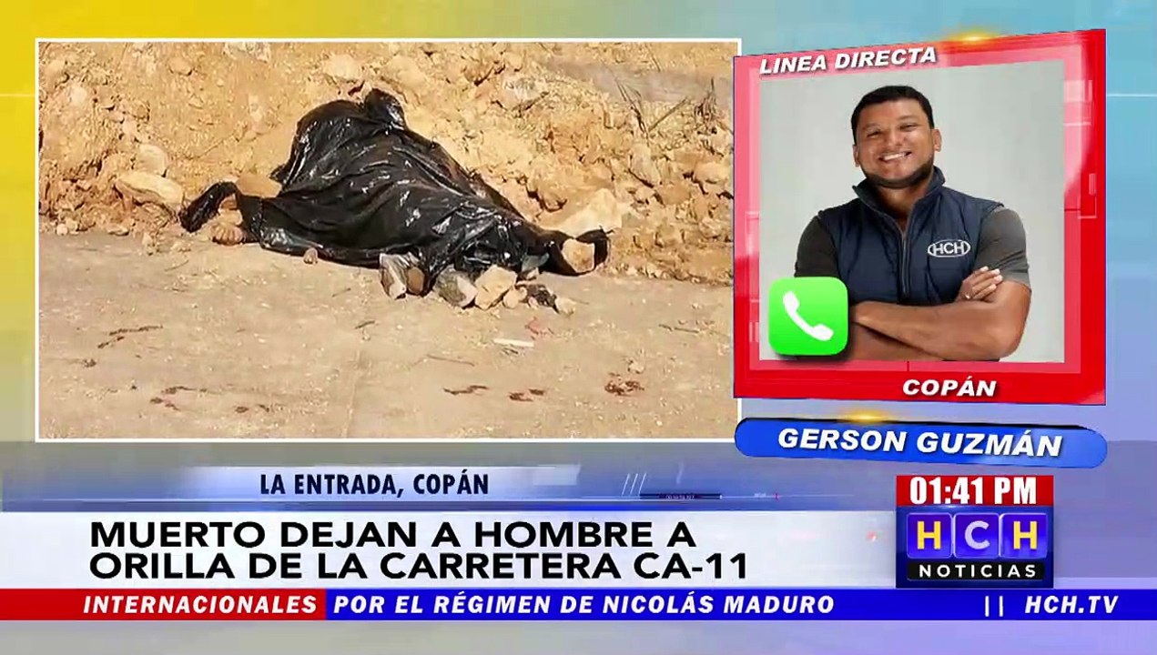 ¡Lamentable! Atropellado muere hombre, a orilla de la CA-11, Copán Ruinas