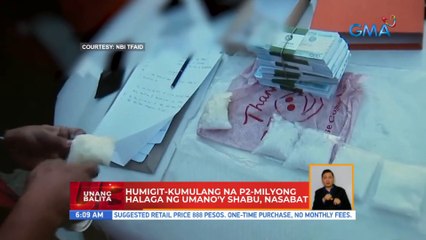 Humigit-kumulang na P2M halaga ng umano'y shabu, nasabat | UB